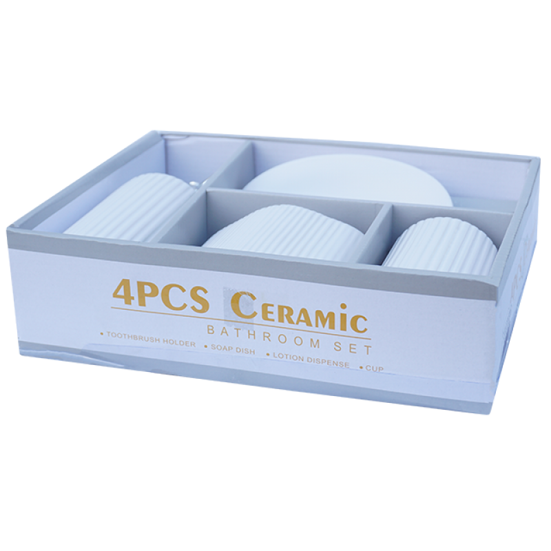 Set baie 4 piese alb